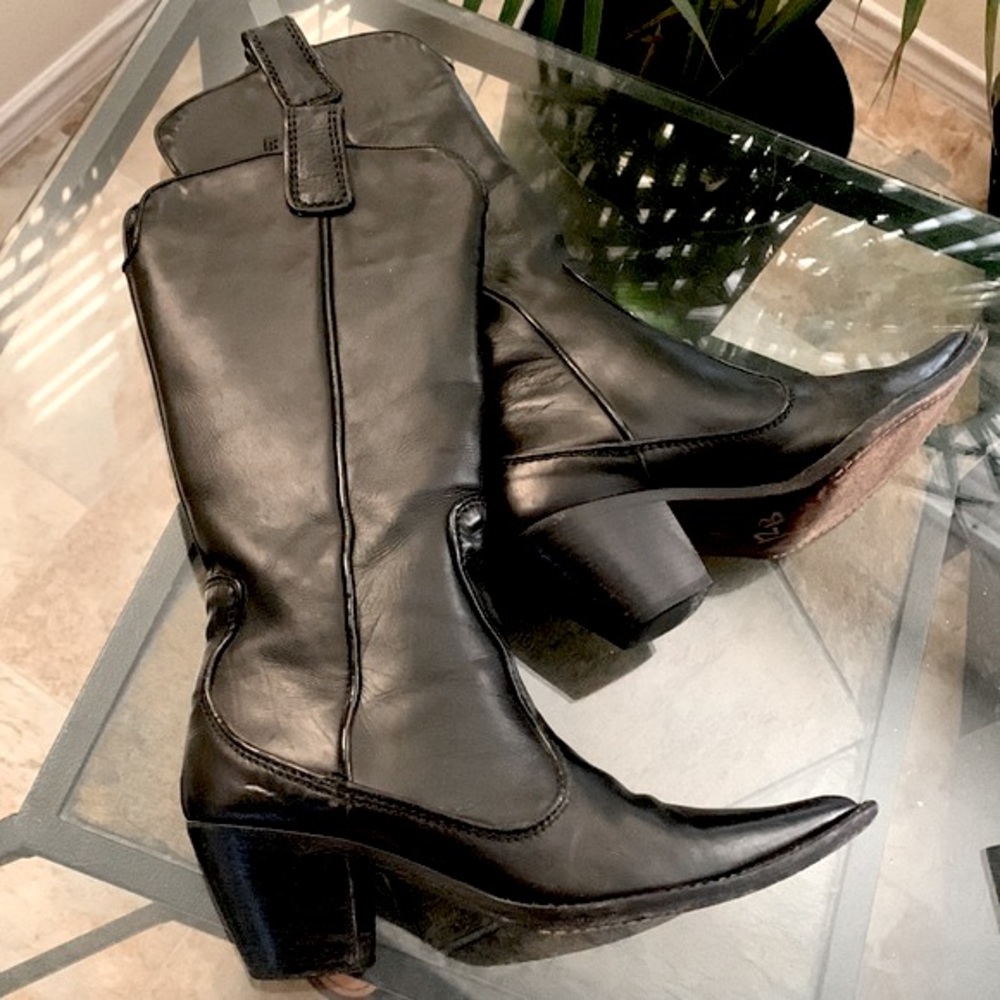 🔥GIUSEPPE ZANOTTI🔥Vicini Pointed Toe Western Boots